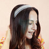 HDC x Emily in Paris Crystal Mesh Hair Band - Beige