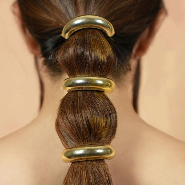 Halo Pony Cuffs - Gold - Set of 2