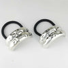 Hammered Halo Pony Cuffs - Silver - Set of 2