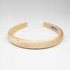 100% Mulberry Silk Puff Hair Band with Rhinestones - Nude