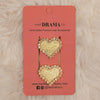 Set of 2 Heart Crystal Hair Pins - Gold