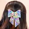 Embellished Hair Bow Alligator Clip - Multi