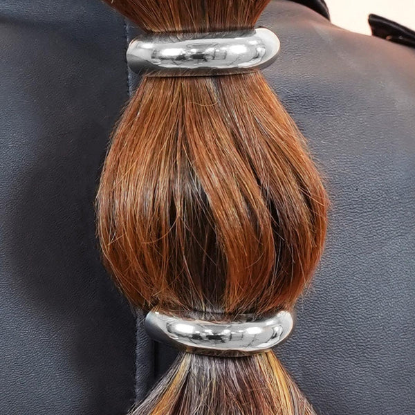 Halo Pony Cuffs - Silver - Set of 2