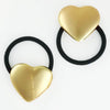 Heart Pony Cuffs - Gold - Set of 2