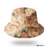 Marbled Satin Bucket Hat - Gingerbread Brown