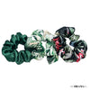 Tropical Satin Scrunchies - Set of 3