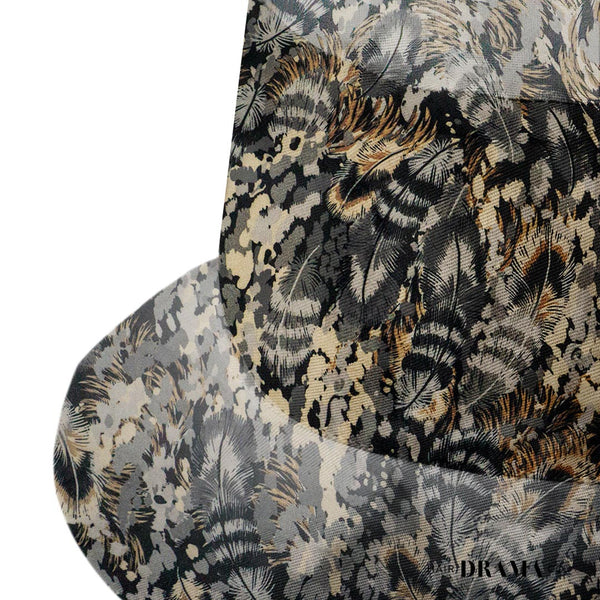 Tropical Velvet Print Bucket Hat