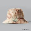 Marbled Satin Bucket Hat - Gingerbread Brown