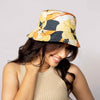 Abstract Print Bucket Hat - Yellow & Orange