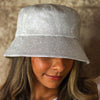 Crystal Bucket Hat - White