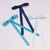 No Monday Blues Satin Ribbon Hair Bows - Set of 3