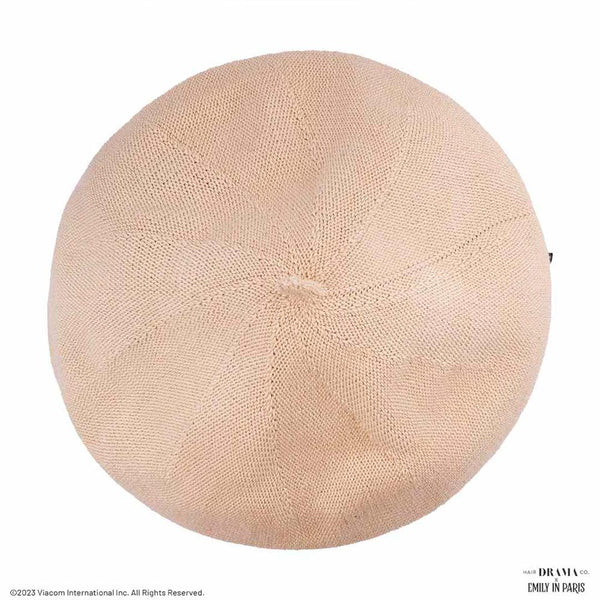 HDC X Emily In Paris Off-White Beret with Pearl Embellishment