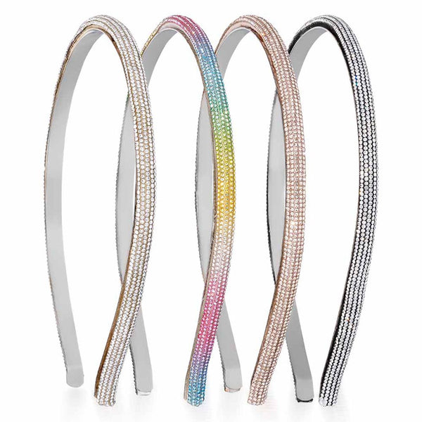Crystal Hair Bands - Set of 4 - Multi