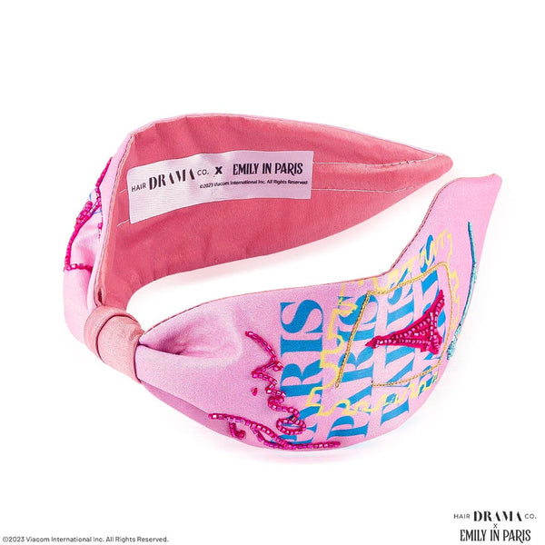 HDC x Emily in Paris Embellished Eiffel Hair Band - Pink