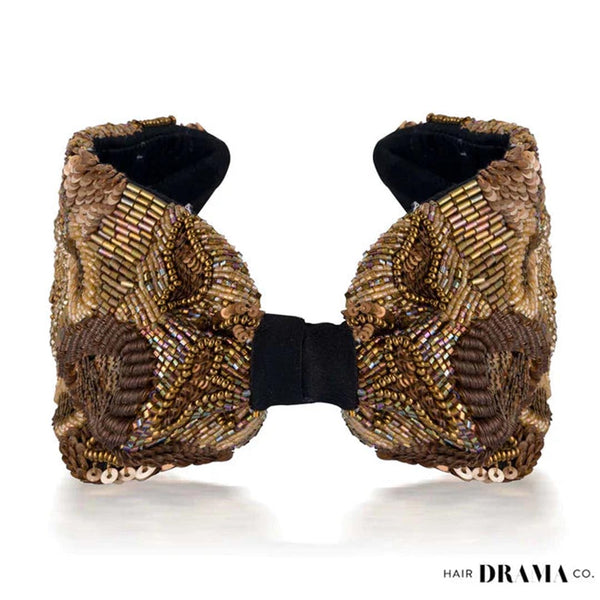 Gracious Knotted Headband - Bronze