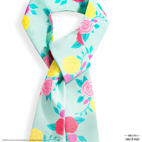 HDC X Emily In Paris Multi-color Rose Themed Scarf