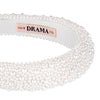 Pearl Puff Hair Band - White