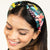 Tropical Knotted Headband - Black