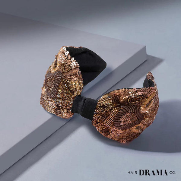 Gracious Knotted Headband - Bronze