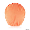 Neon Orange Ribbed Turban with Starfish Metal Broach