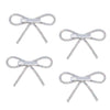 Holographic Crystal Hair Bows Alligator Clip - Set of 4