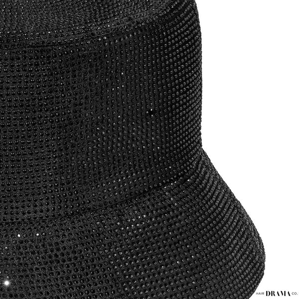 Crystal Bucket Hat - Black