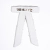 Embellished Pearl Hair Bow Barrette Clip - White