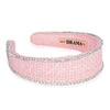 HDC x Emily in Paris Light Pink Tweed Crystal Flat Hair Band