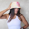 Tie-Dye Bucket Hat - Pink & Blue