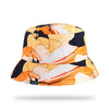 Abstract Print Bucket Hat - Yellow & Orange