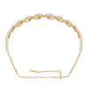 Gold-Plated Kundan, Polki and Pearls Studded Almond-shaped Head Chain