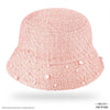 HDC X Emily In Paris Light Pink Tweed Bucket Hat with Pearls