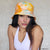 Tie-Dye Bucket Hat - Peach & Blue
