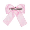 HDC x Emily In Paris Glamour Satin Hair Bow Alligator Clip - Pink
