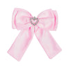 HDC x Emily In Paris Glamour Satin Hair Bow Alligator Clip - Pink