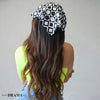Monochrome Headscarf Headband with elastic