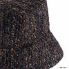 Black and Gold Tweed Bucket Hat