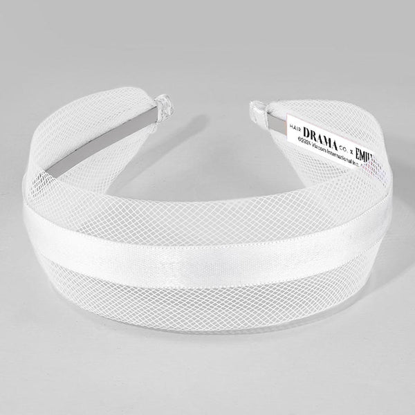 HDC x Emily in Paris Mesh Hair Band with Ribbon - White