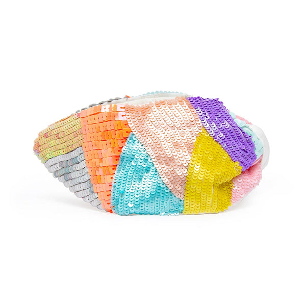 Multicolor Camouflage Knotted Headband -Pastel