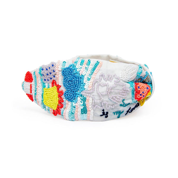 The Nemo Knotted Headband- White