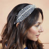 HDC x Emily in Paris Crystal Mesh Knotted Hair Band - White