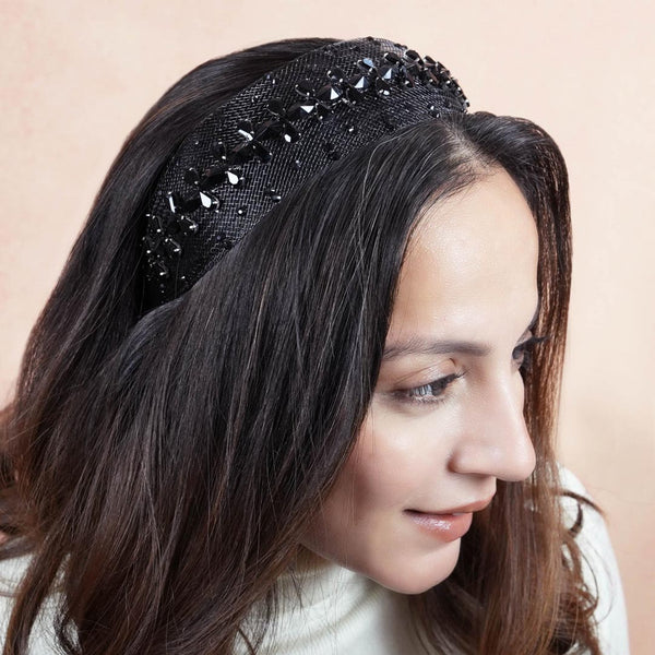HDC x Emily in Paris Crystal Mesh Hair Band - Black