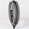 HDC x Emily in Paris Crystal & Pearl Mesh Hair Band - Black