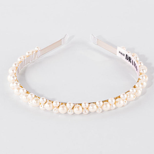 Pearl Hair Band - Off White