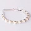 Off-White Pearl and Silver Crystals Hair Band