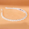 White Pearl and Crystals Hair Band