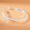 Crystal Hair Band with Bow Embellishment