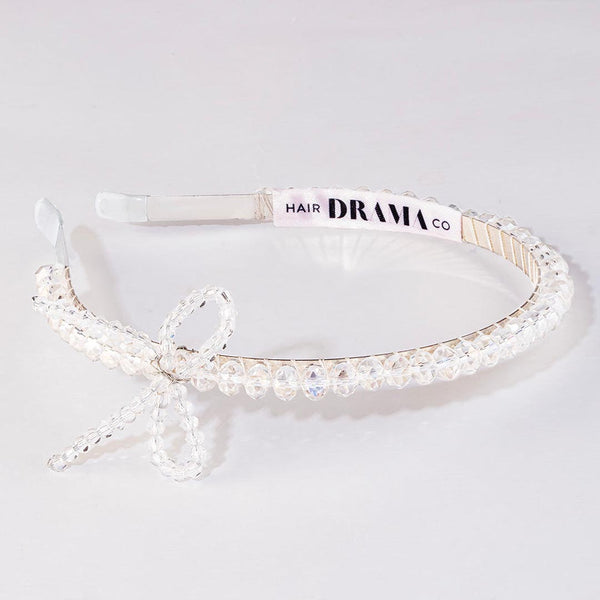 Crystal Hair Band with Bow Embellishment