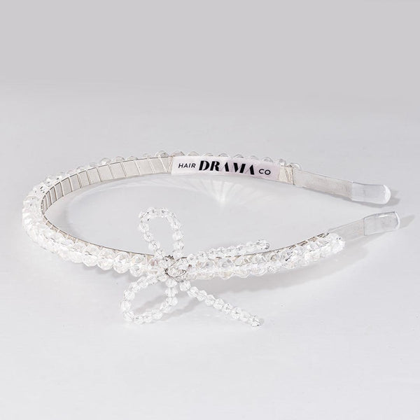 Crystal Hair Band with Bow Embellishment