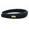 Tweed Puff Hair Band - Black